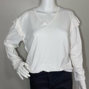 White Calvin Klein sweater / size L